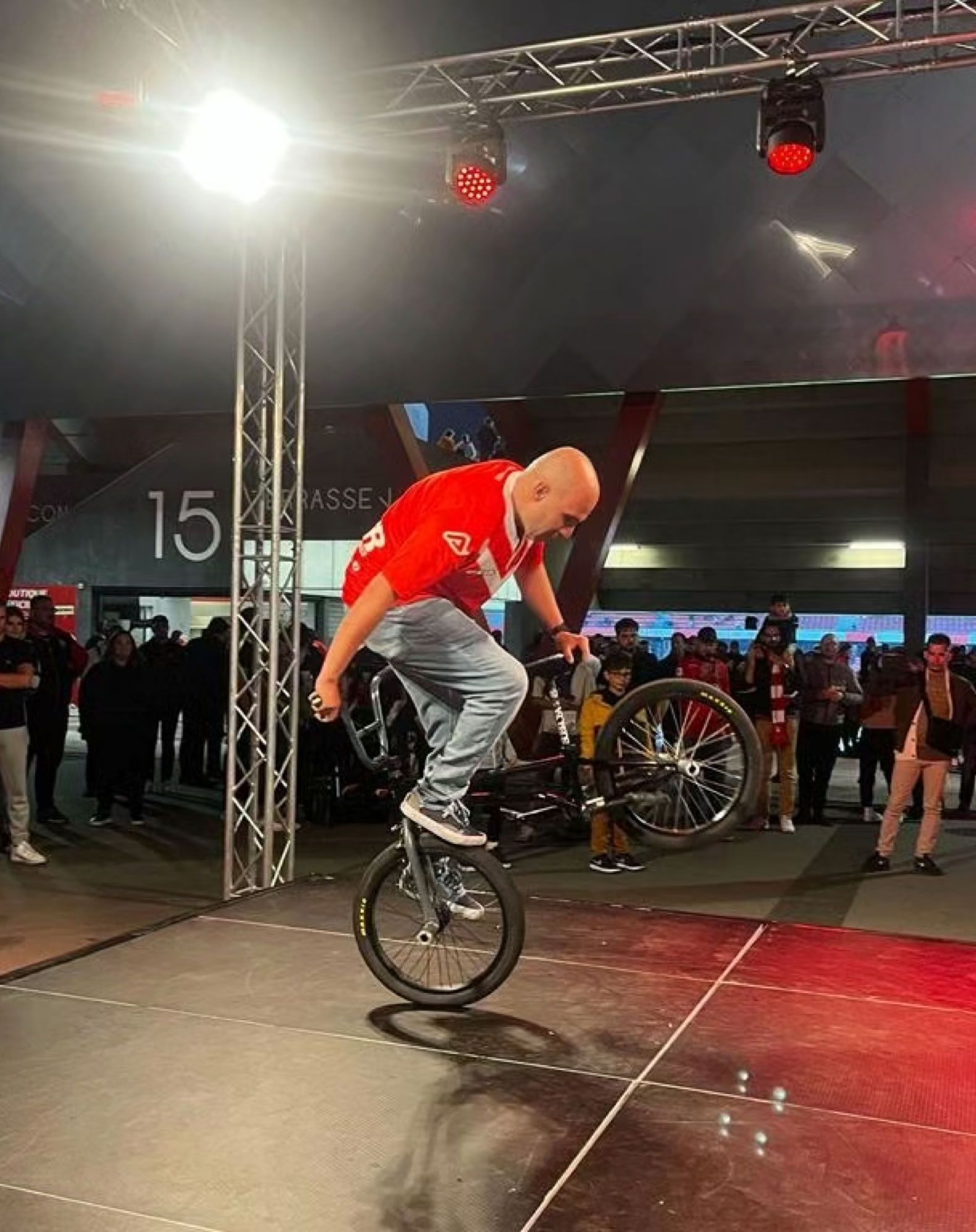 Demonstration Bmx Valenciennes France. 